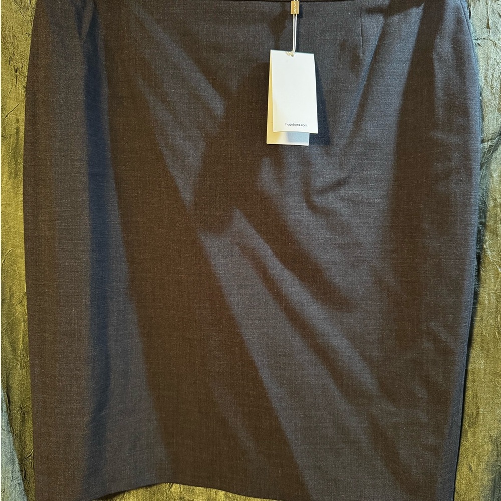 Hugo Boss Charcoal Pencil Skirt